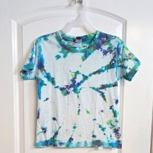Hand Crafted Tie Dye XS Multicolored Tee Shirt